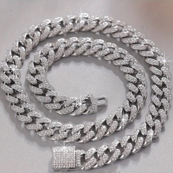 Cuban Link Chain Hip Hop Unisex Halskette 60 Cm