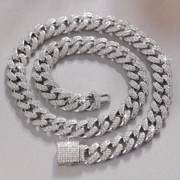 Cuban Link Chain Hip Hop Unisex Halskette 60 Cm